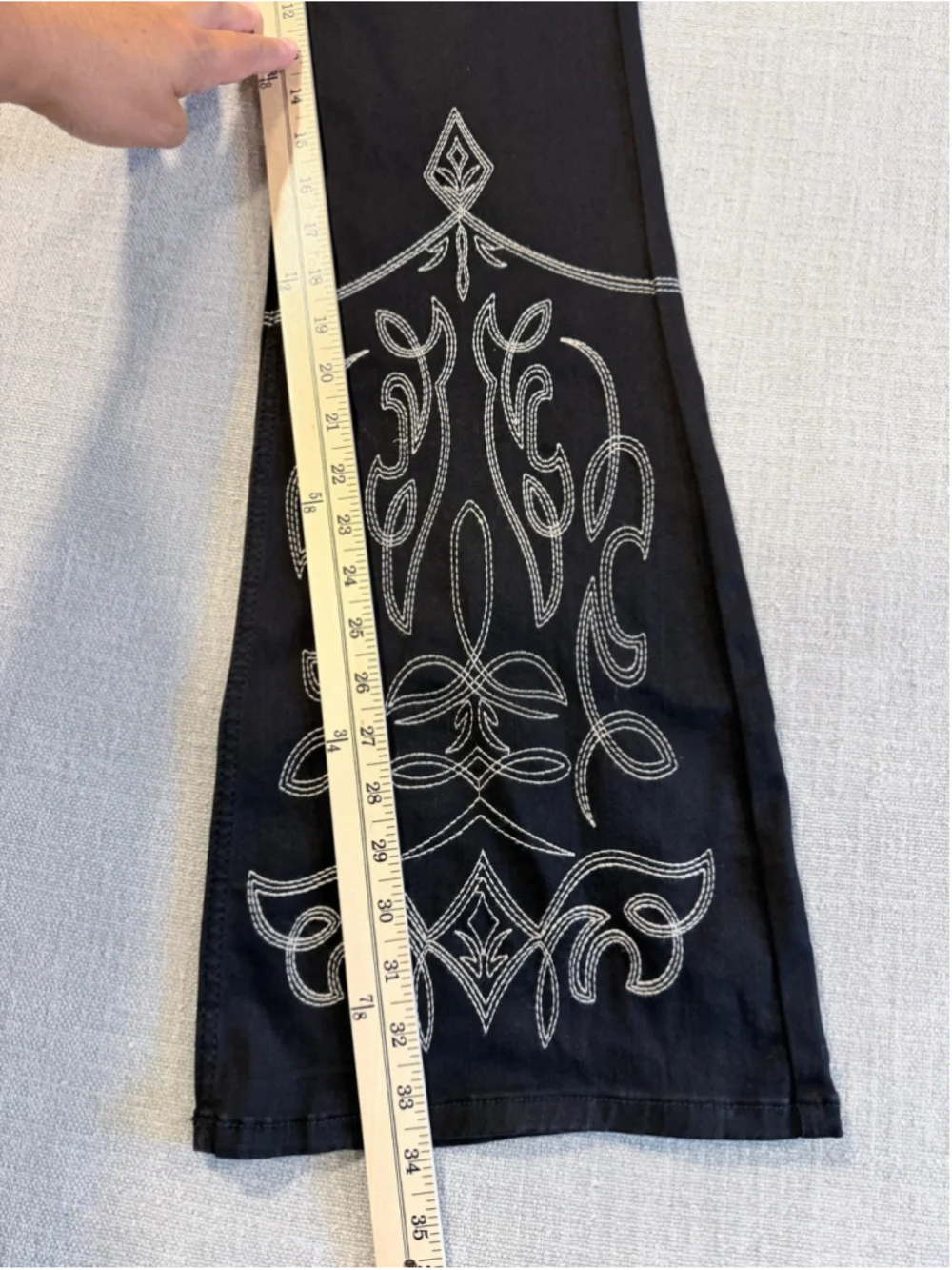 IDYLLWIND WOMEN'S SADDLE DRIVE HIGH RISE BLACK BOOTCUT JEANS SIZE 10 34L